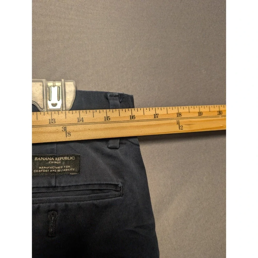 Banana Republic Aiden Chino Pants Mens 32x32 Black Casual Tailoring Performance